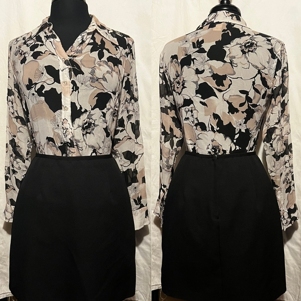 Vintage Silk Floral Blouse